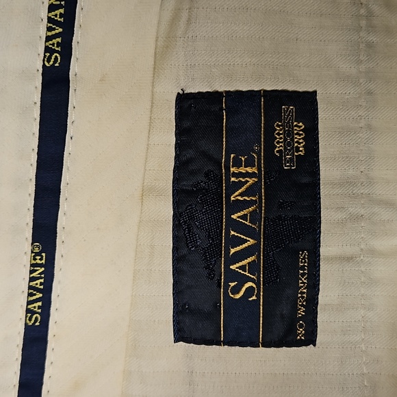 Savane Black Pleated & Cuffed Dress Pants; Size 32/30 - Picture 5 of 8